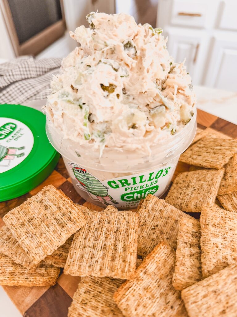 chicken salad with triskets