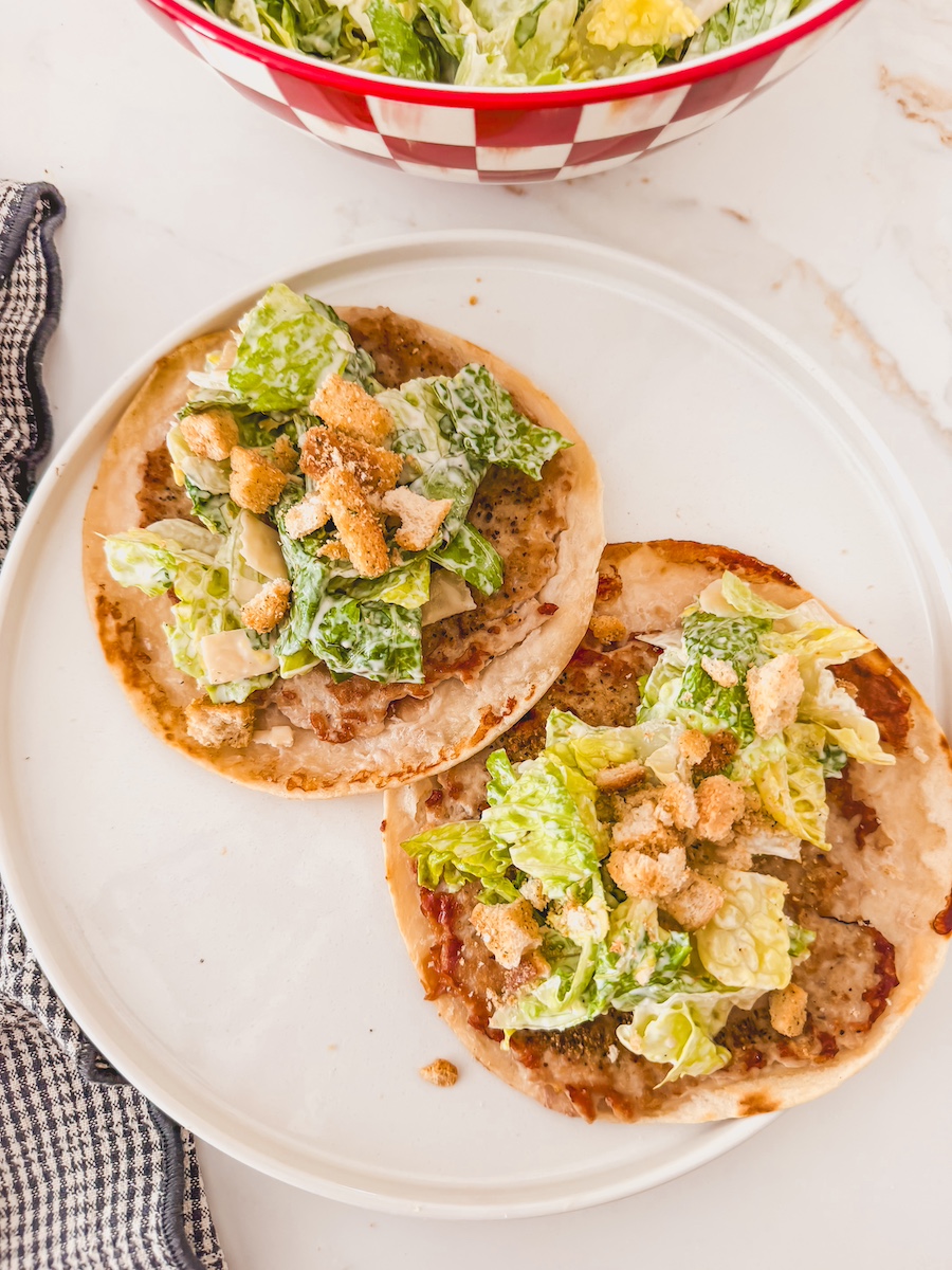 Chicken Caesar Salad Smash Tacos (The Ultimate 20-Minute Dinner)
