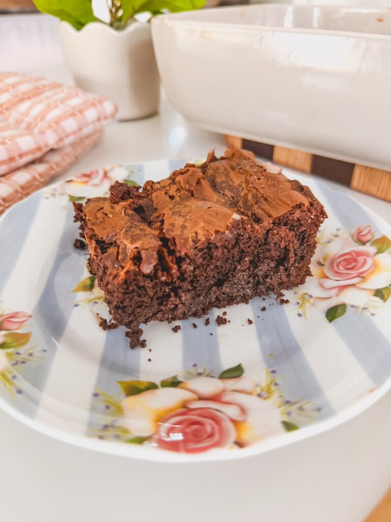 close up of cake on a plate