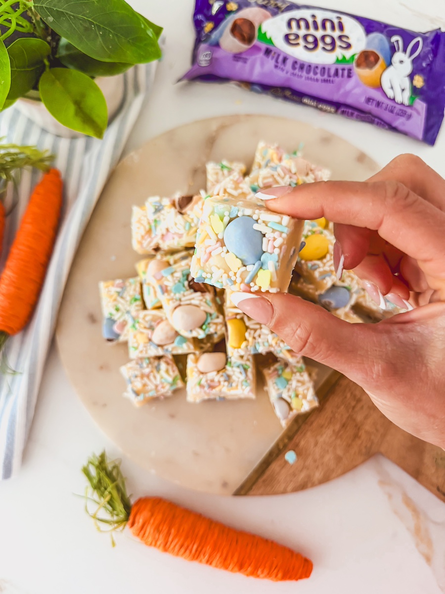 no bake easter fudge