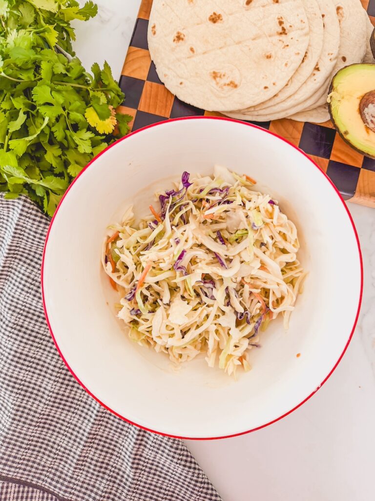 bowl of coleslaw