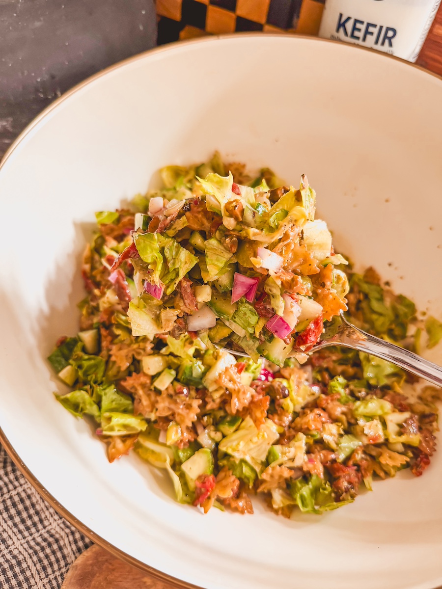 Crispy Hot Honey Chili Pasta Salad