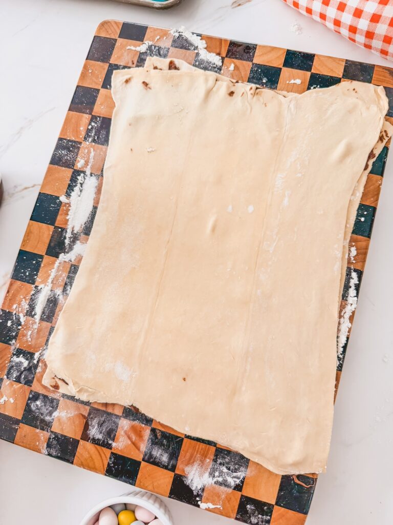 puff pastry layer on top