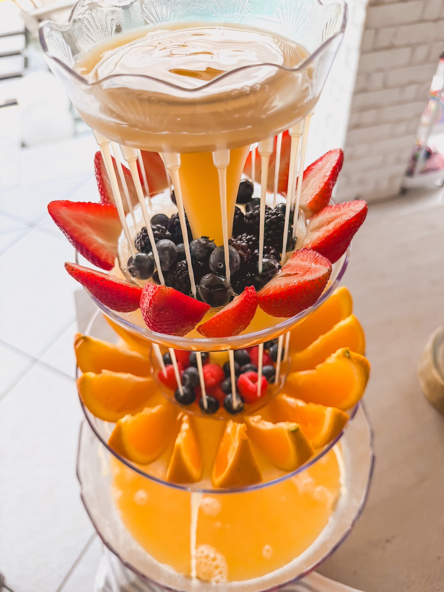 How to Make a Stunning Mimosa Drink Tower (The Ultimate Brunch Party Showstopper)