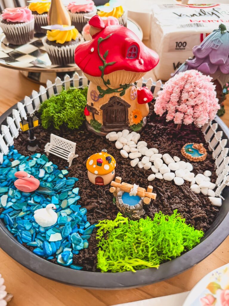 finished fairy garden