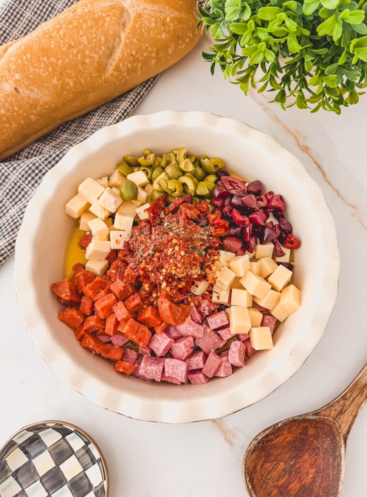 spices added to charcuterie dip