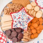 funfetti dip patriotic dessert with dippers