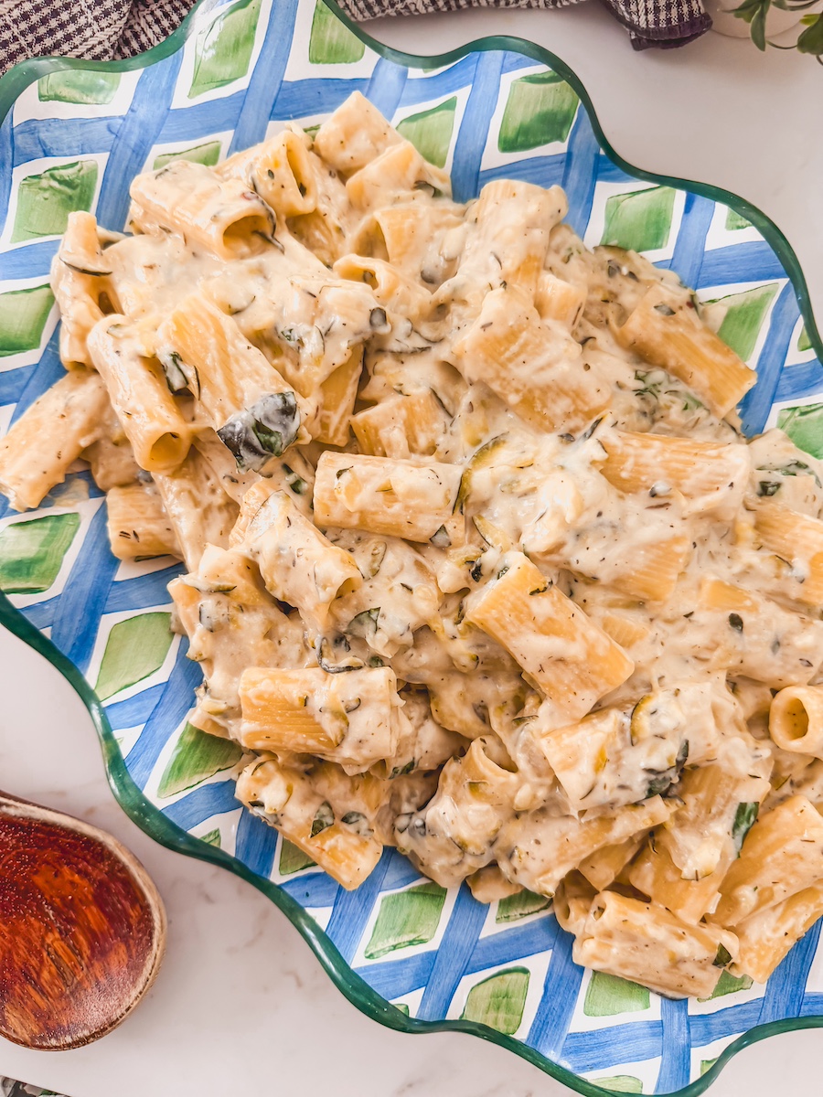 Lemon Zucchini Ricotta Pasta