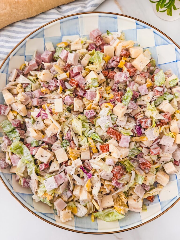 close up of italian hoagie dip