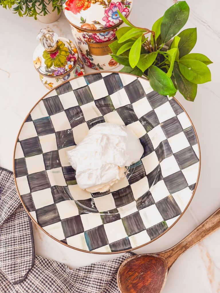 cream cheese in bowl
