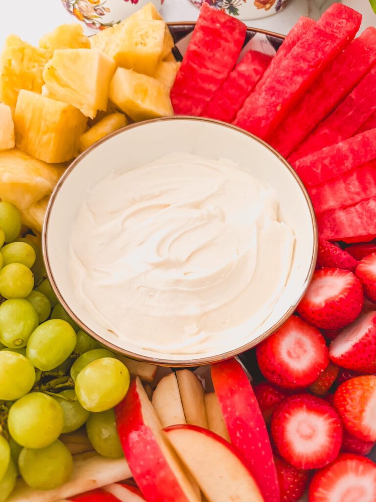 fruit dip close up