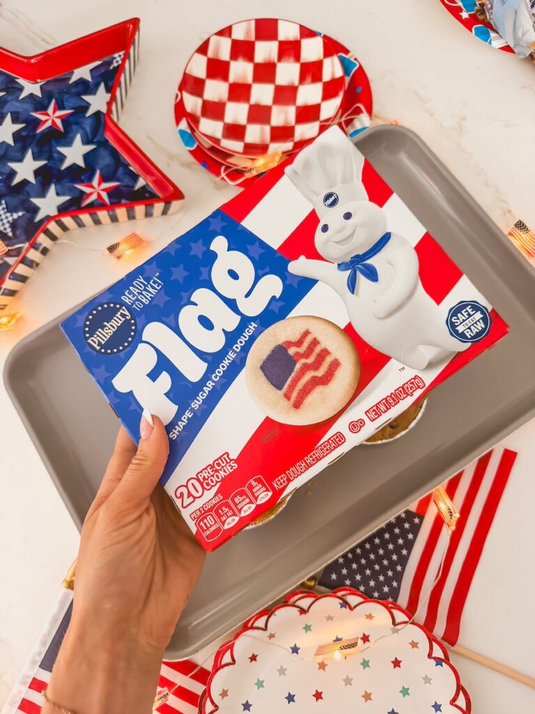 amercian flag patriotic cookies
