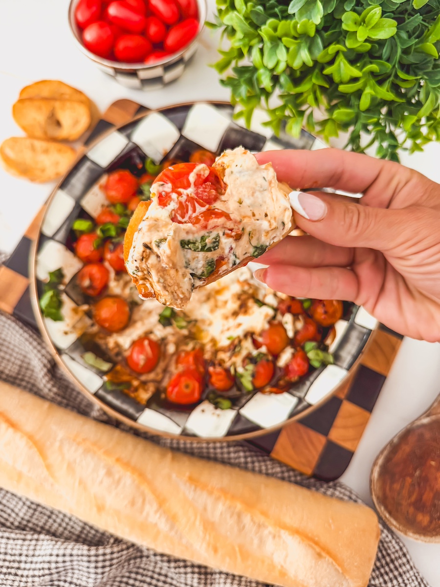 Baked Boursin and Tomato Dip