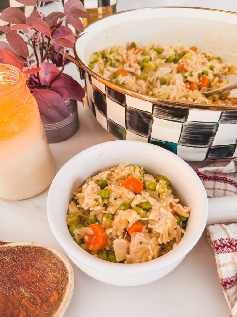 one pan chicken and orzo 