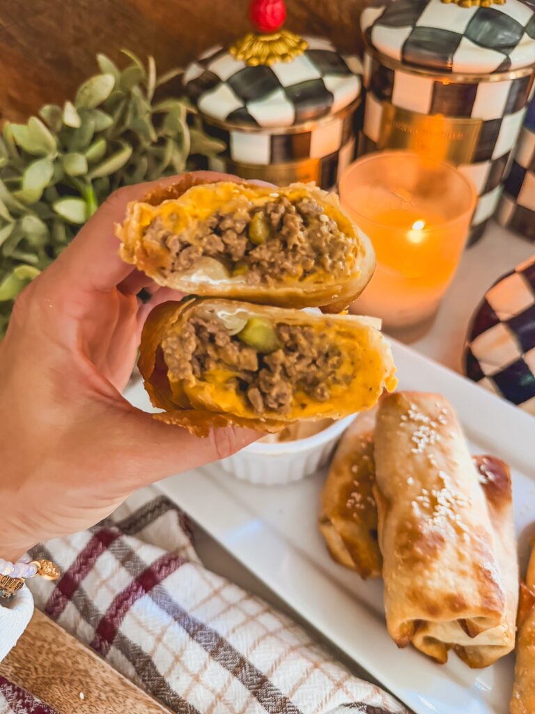 Air Fryer Big Mac Egg Rolls