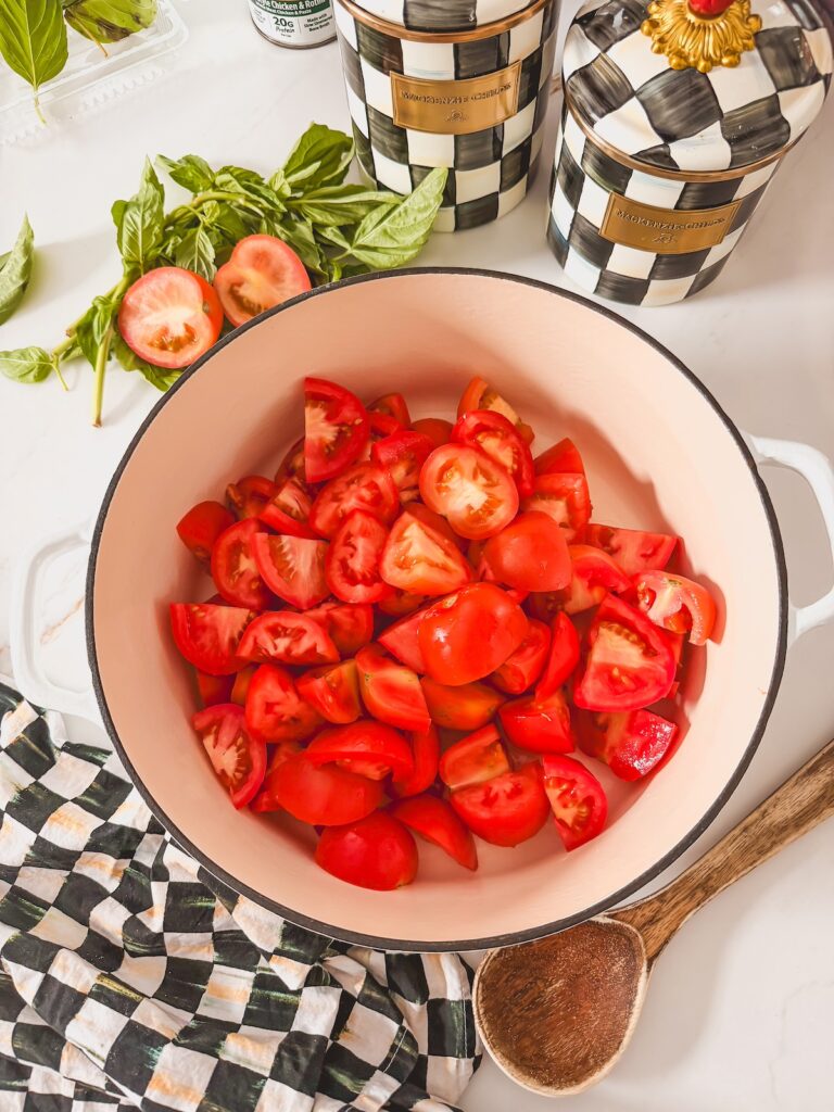 tomatoes in dutch oven