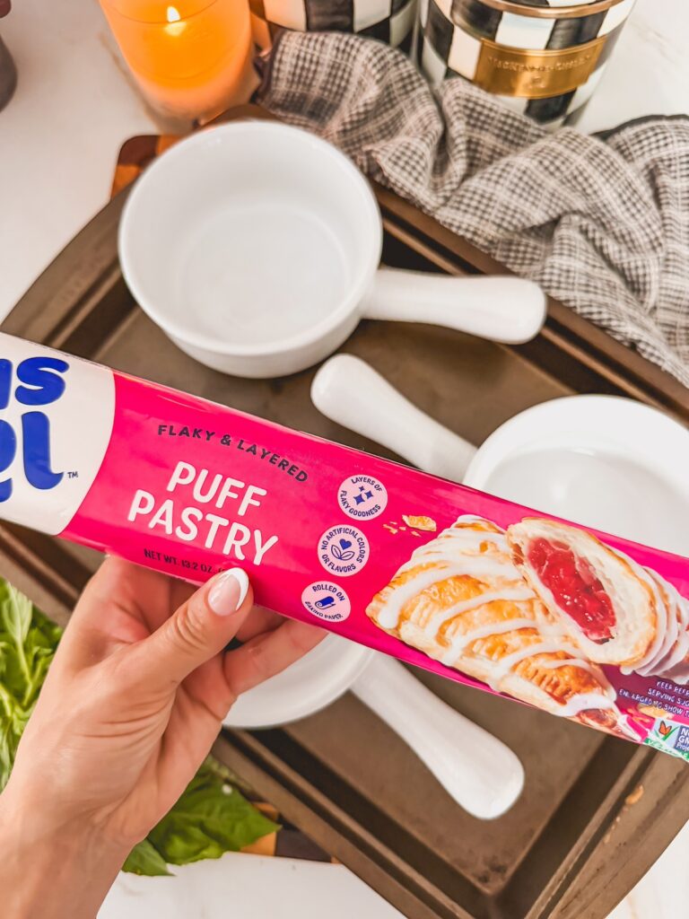 puff pastry sheet for top of soup