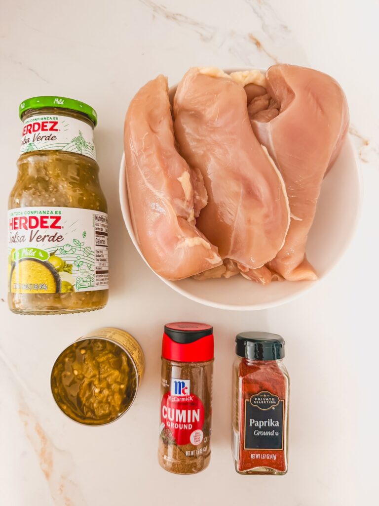 salsa verde slow cooker chicken ingredients