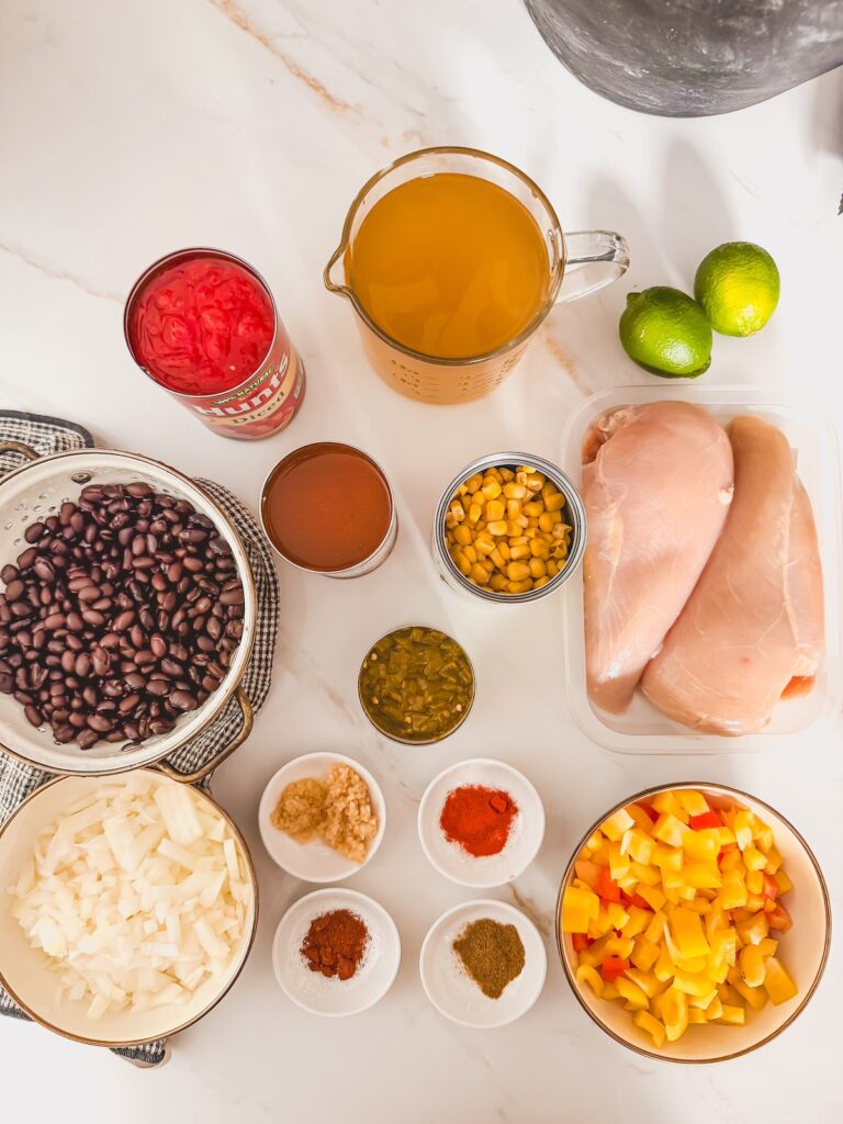 flat lay of ingredients