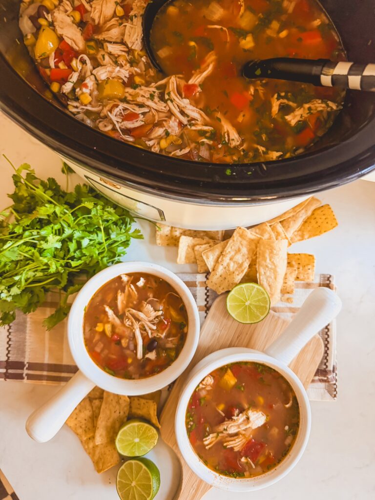 Slow Cooker Chicken Tortilla Soup