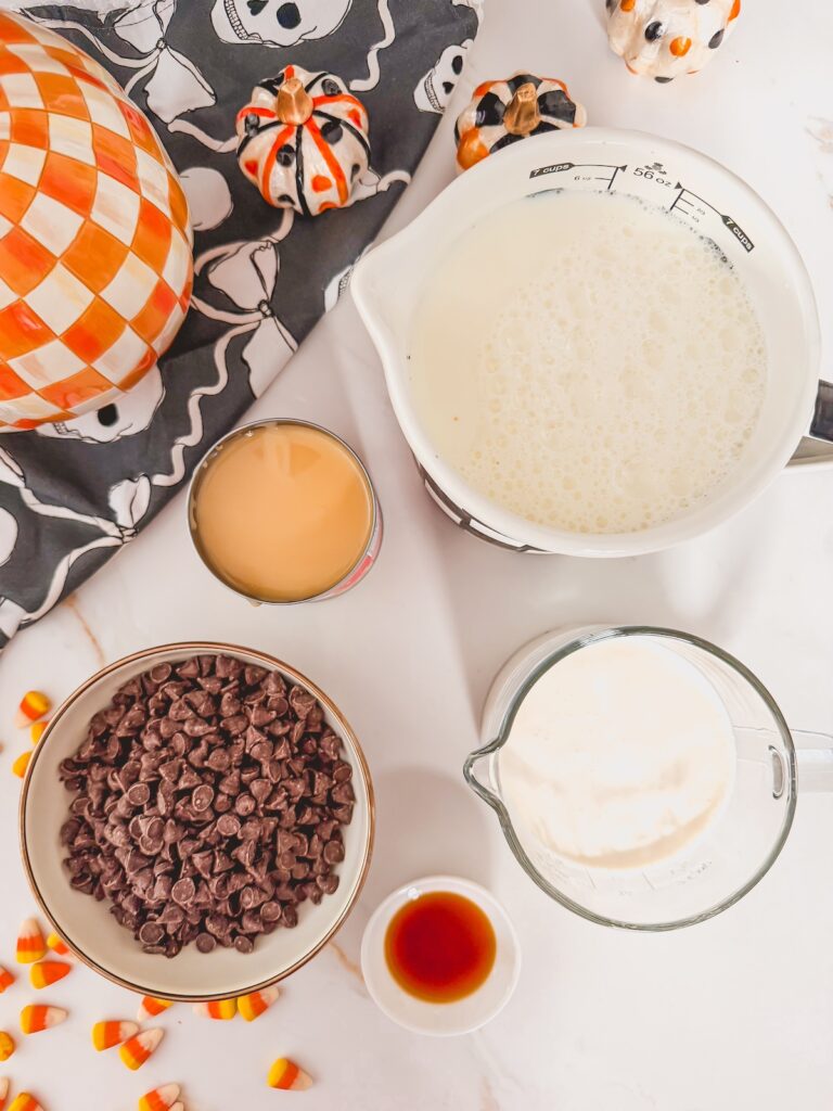 ingredients for slow cooker hot chocolate