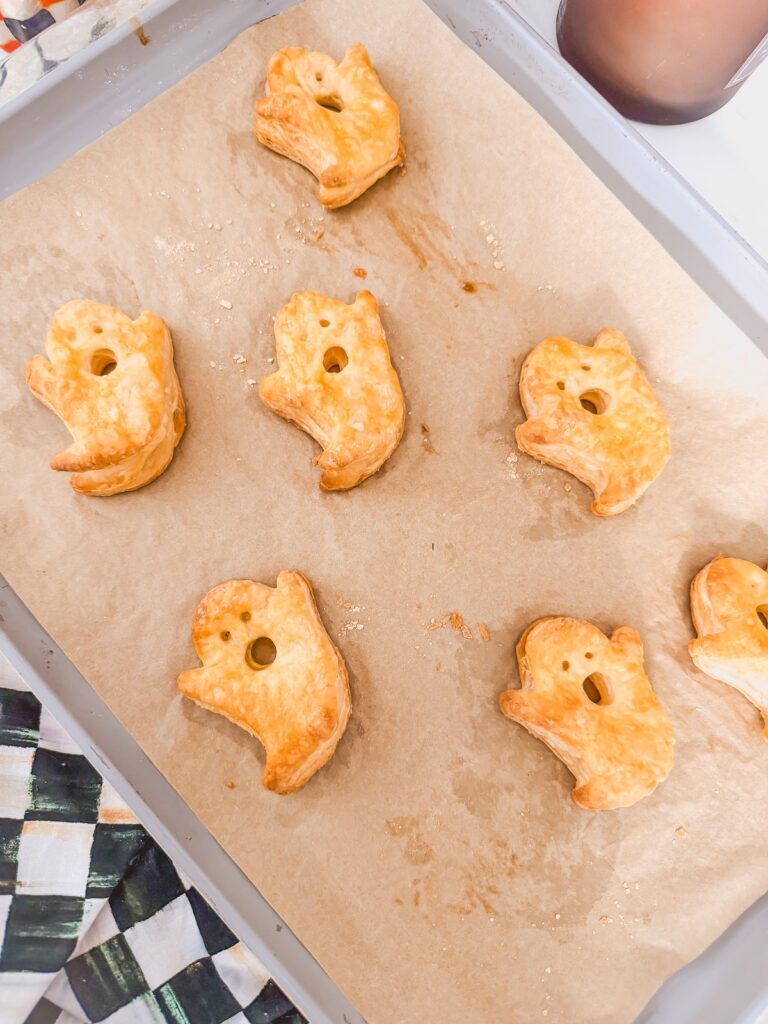 baked ghost puff pastry