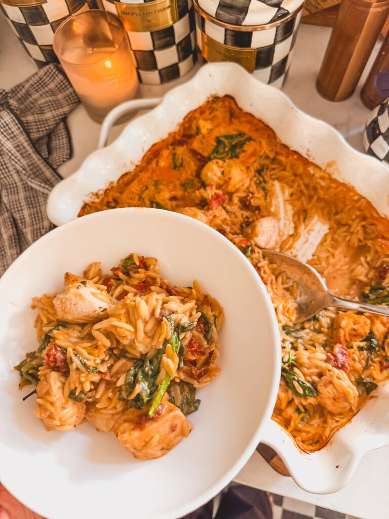 bowl or mary my chicken orzo casserole